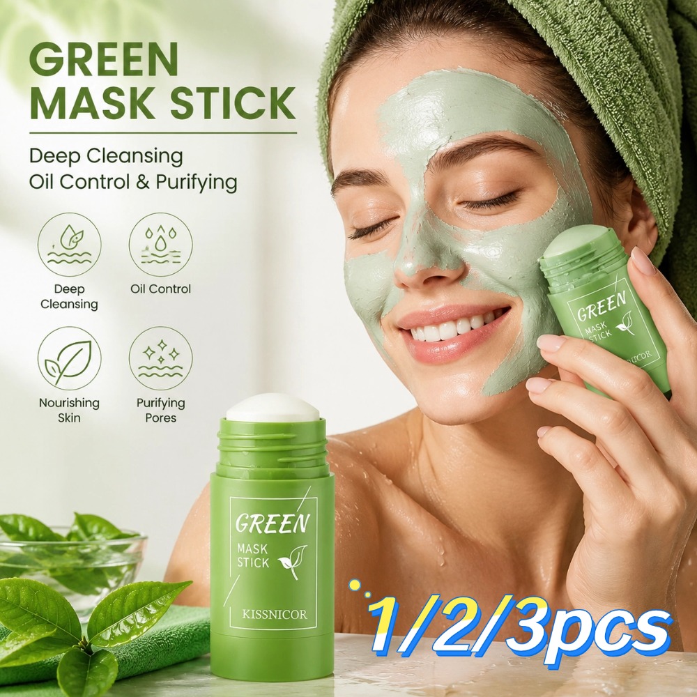 Green Tea Cleansing Clay Mask - Masque au thé vert 1/2/3 pièces,